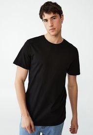 Polera Cotton On Organic Crew T-Shirt Negro - Calce Regular