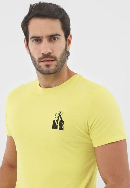 Camiseta Calvin Klein Jeans Logo Amarela - Marca Calvin Klein Jeans