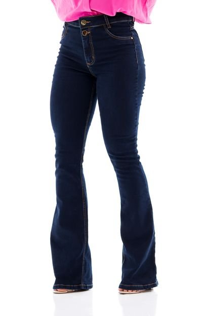 Calça Jeans Feminina Arauto Hot Flare Ivanka  Azul Escuro - Marca ARAUTO JEANS
