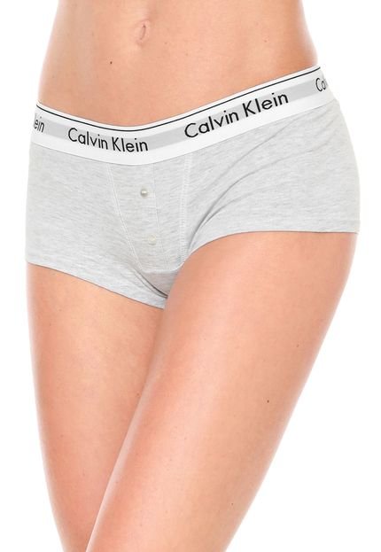 Calcinha Calvin Klein Underwear Caleçon Boyshort Cinza - Marca Calvin Klein Underwear
