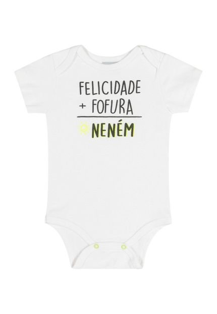 Body Essentials Neném Unissex para Bebê Quimby Branco A - Marca Quimby