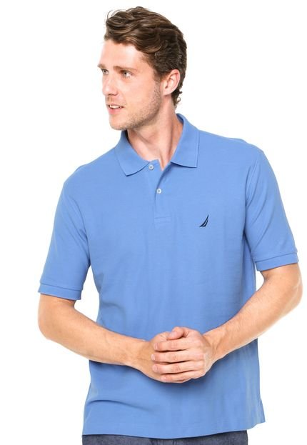Camisa Polo Nautica Logo Azul - Marca Nautica