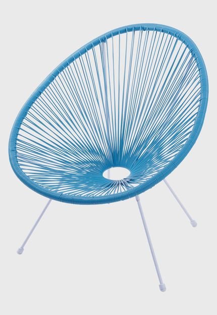 Cadeira Acapulco Cordas Em Pvc Azul Ordesign - Marca Ór Design