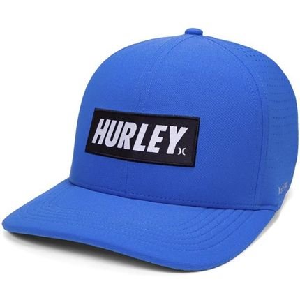 Boné Hurley Aba Curva Label Juvenil SM23 Azul - Marca Hurley