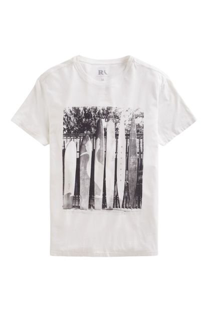 Camiseta Estampada Old Hawaii Reserva Off-white - Marca Reserva