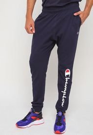 Jogger Champion Classic Jersey With Graphic Azul - Calce Regular