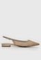 Sapatilha Slingback Via Marte Tela Dourada - Marca Via Marte