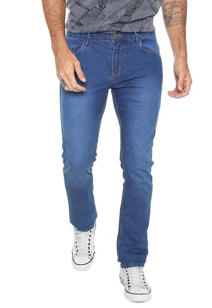Calça Jeans FiveBlu Reta Estonada Azul - Marca FiveBlu