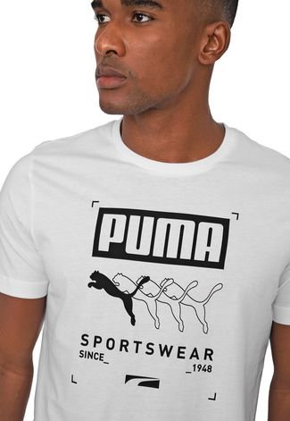Camiseta Puma Box Branca