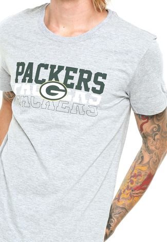 Camiseta New Era Vein Green Bay Packers Cinza
