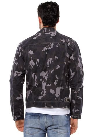 Jaqueta Colcci Slim Camuflada Cinza