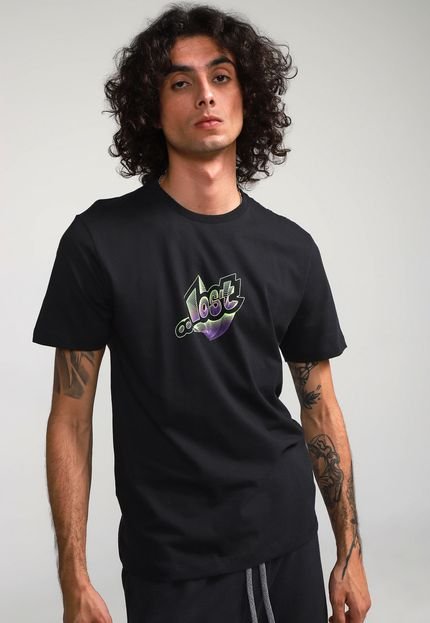 CAMISETA LOST GLOW LINES PRETA - Faz a Boa!