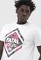 Camiseta Fatal Floral Branca - Marca Fatal