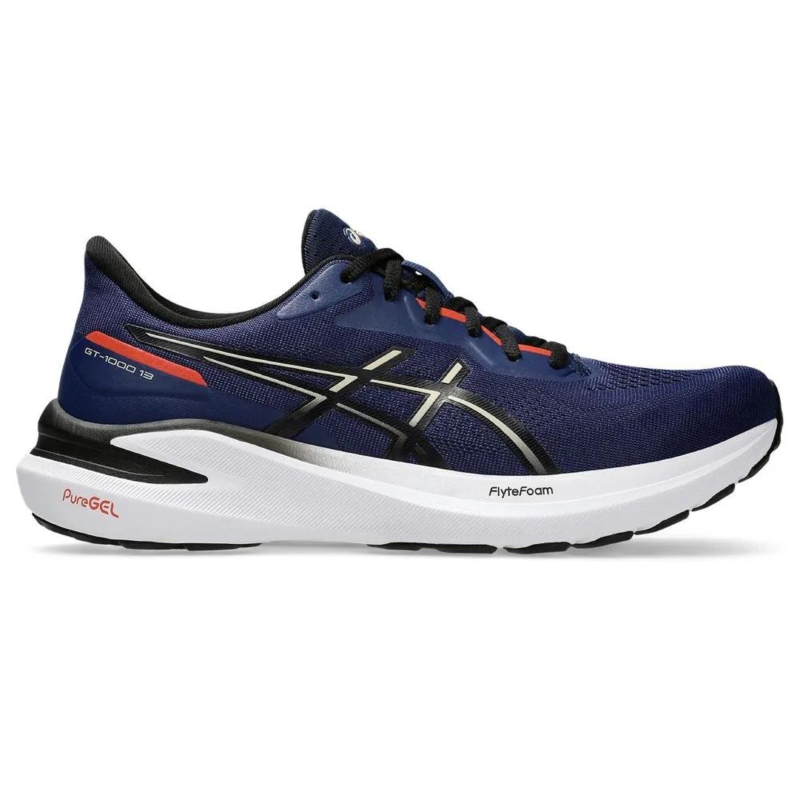 Tenis Asics GT 1000 13 Masculino Corrida Azul e Cinza Azul - Marca Asics