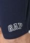 Bermuda GAP Reta Logo Azul-Marinho - Marca GAP