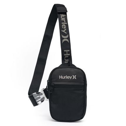 Shoulder Bag Hurley Bolsa Masculina Feminina Transversal Moderna Resistente Preto - Marca Hurley