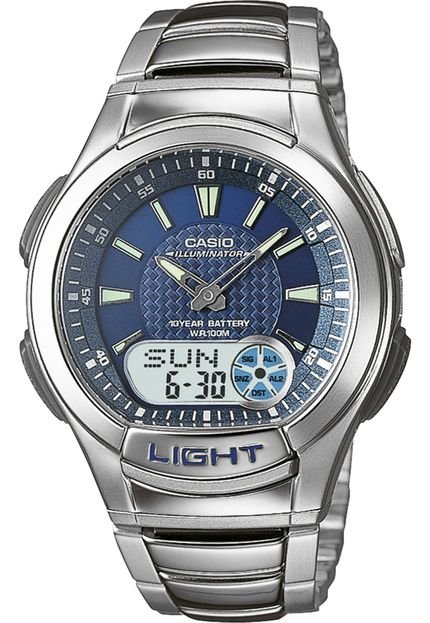 Relógio Casio AQ-180WD-2AVDF Prata - Marca Casio