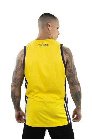 Kit com 2 Regatas de Basquete Shatark NBA Cash - Amarelo e Azul
