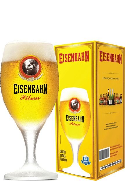 Taça Beer Glass Eisenbahn Pilsen 400Ml Branco - Marca Beer Glass