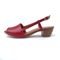 Sandália de Salto em Couro Amo Calçados Mimi Vermelha - Marca Amo Calçados