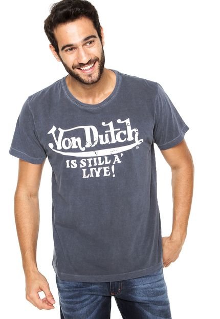 Camiseta Von Dutch Is Still A' Live Azul - Marca Von Dutch 