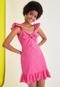 Vestido Trendyol Collection Curto Laise Rosa - Marca Trendyol Collection