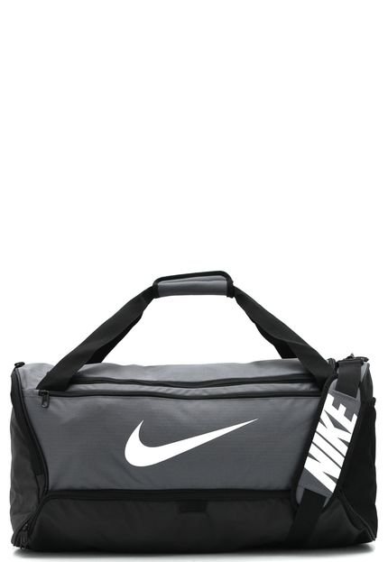 Bolsa Nike Brsla M Duff - 9.0 Cinza/Preta - Marca Nike