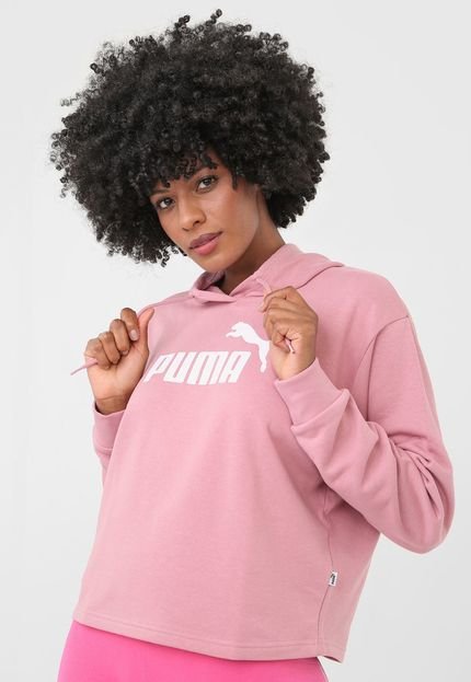 Blusa de Moletom Fechada Puma Essentials Rosa - Marca Puma