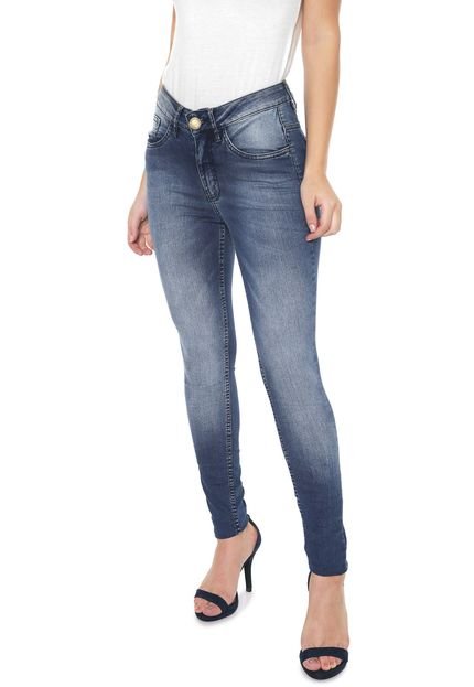 Calça Jeans Eventual Skinny Estonada Azul - Marca Eventual