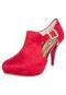 Ankle Boot Beira Rio Vermelha - Marca Beira Rio