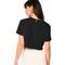 Blusa Acostamento Cropped Shine Pr25 Preto Feminino - Marca Acostamento