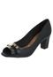 Peep Toe Vizzano Ferragem Preto - Marca Vizzano