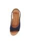 Sandália Usaflex Conforto Plataforma Calce Fácil Azul - Marca Usaflex