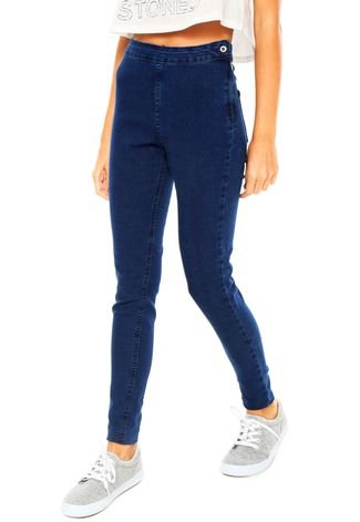Calça Jeans Volcom Jegging High & Waisted Azul