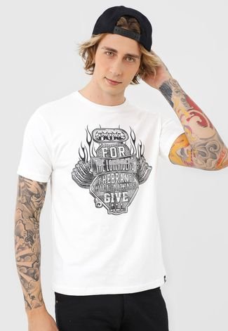 Camiseta Fatal Lettering Off-White