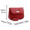 Bolsa Pequena Com Alça De Lado Regulável E Material Bordado De Alta Costura Vermelho - Marca WILLIBAGS