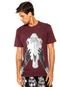 Camiseta Manga Curta Blunt Dark Horse Vinho/Preta - Marca Blunt