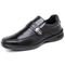 Sapato Social Couro Masculino Solado Borracha Tratorado Antiderrapante CFT-25170 Preto - Marca Calce Com Estilo