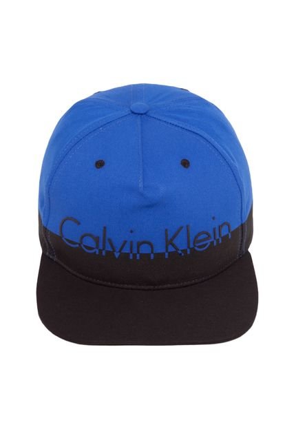 Boné Calvin Klein Logo Relevo Azul/Preto - Marca Calvin Klein