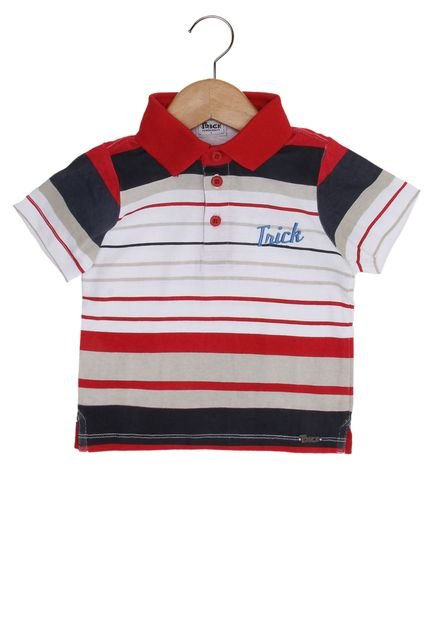 Camisa Polo Trick Menino Vermelho - Marca Trick