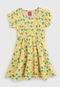 Vestido Tricae Infantil Limão Amarelo/Verde - Marca Tricae