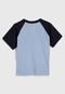 Camiseta GAP Infantil Raglan Azul - Marca GAP