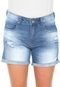 Short Jeans Lunender Boyfriend Azul - Marca Lunender