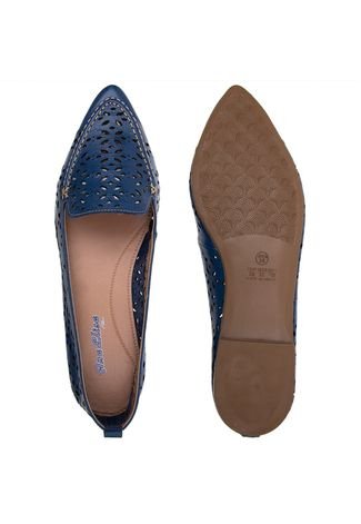 Sapato Mocassim Sapatilha  Conforto SB Shoes ref.40130 Azul