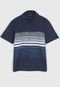 Camisa Extreme Infantil Listrada Azul-Marinho/Branco - Marca Extreme
