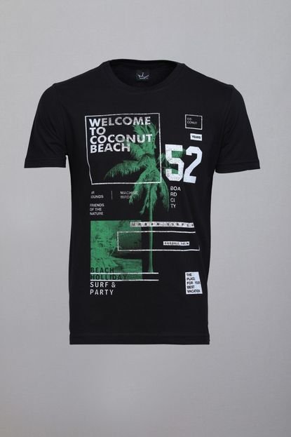 Camiseta CoolWave Coconut Beach Preta - Marca CoolWave