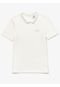 Camisa Polo Lacoste Lisa Off-White - Marca Lacoste