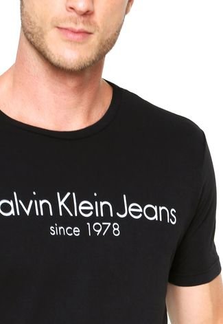 Camiseta Calvin Klein Jeans Since 1978 Preta