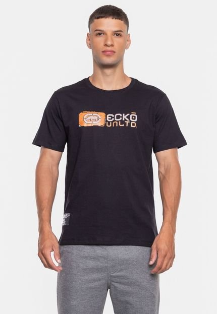 Camiseta Ecko Masculina Circuits Preta - Marca Ecko