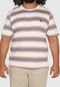Camiseta Plus Size Hang Loose Ministripe Rosa/Cinza - Marca Hang Loose